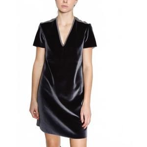 NEW MARIE SAINT PIERRE brittany dress in charcoal/pewter